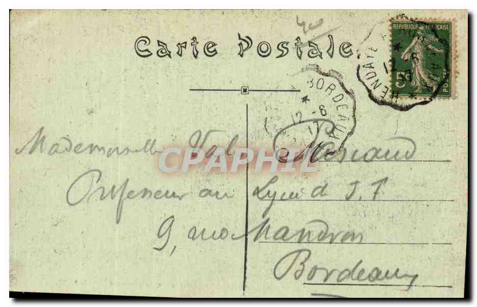 CPA Mont de Marsan Jardin de la Pepiniere La chute des feuilles — Rückseite