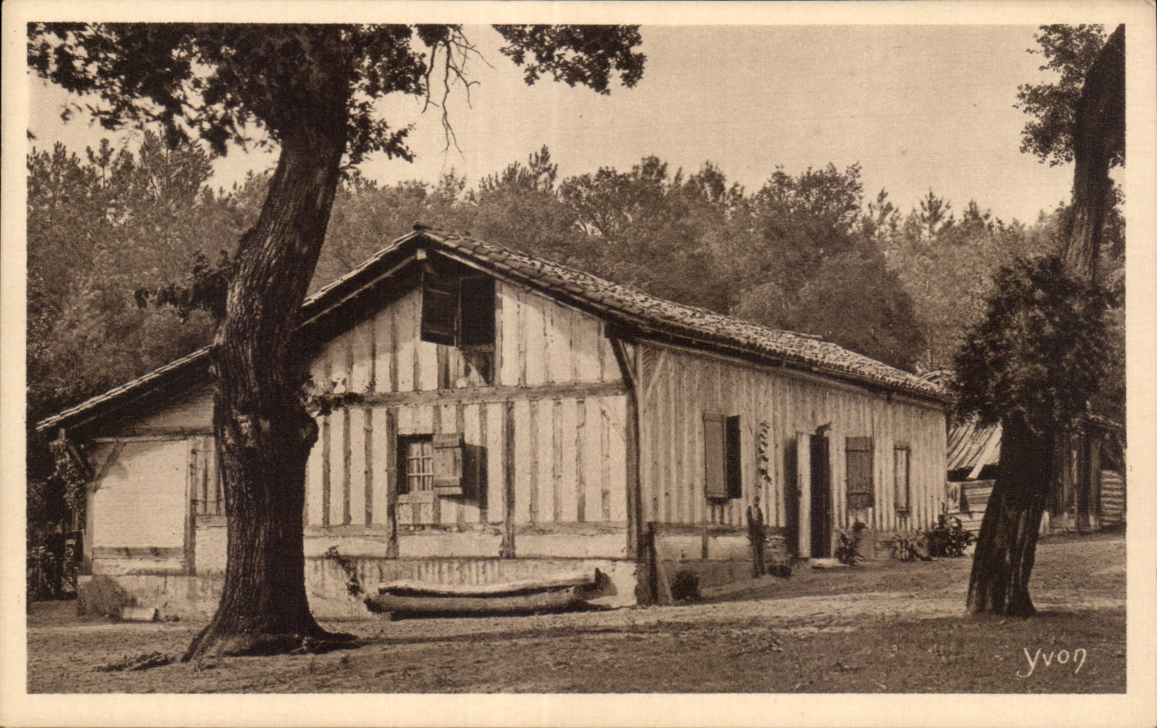CPA Les Landes des Gascogne Type de maison landaise
