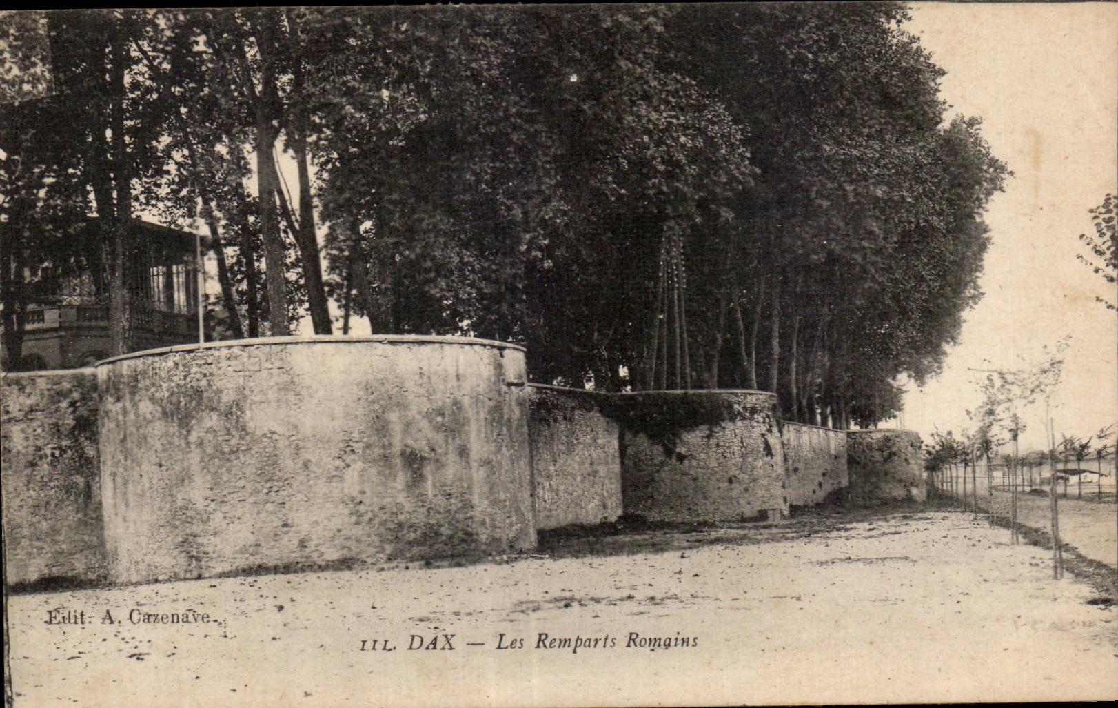 CPA Dax Les remparts romains 
