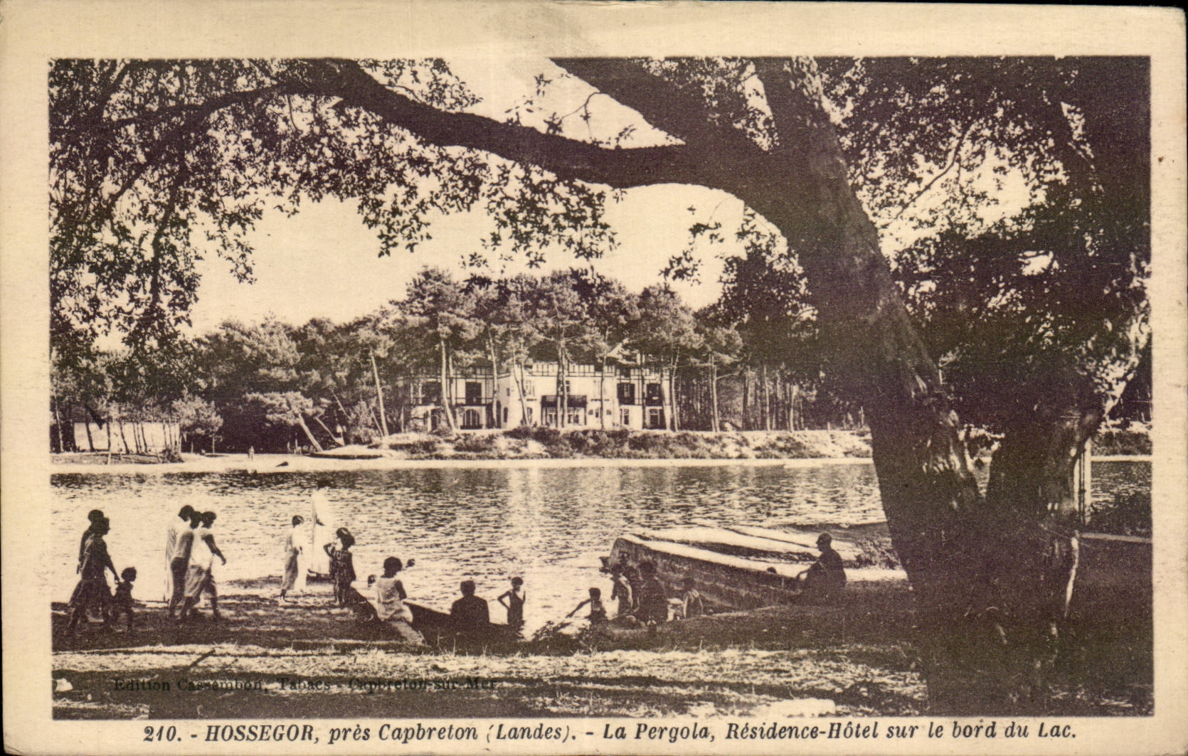 CPA Hossegor pres Capbreton la Pergola Residence Hotel sur le bord du lac