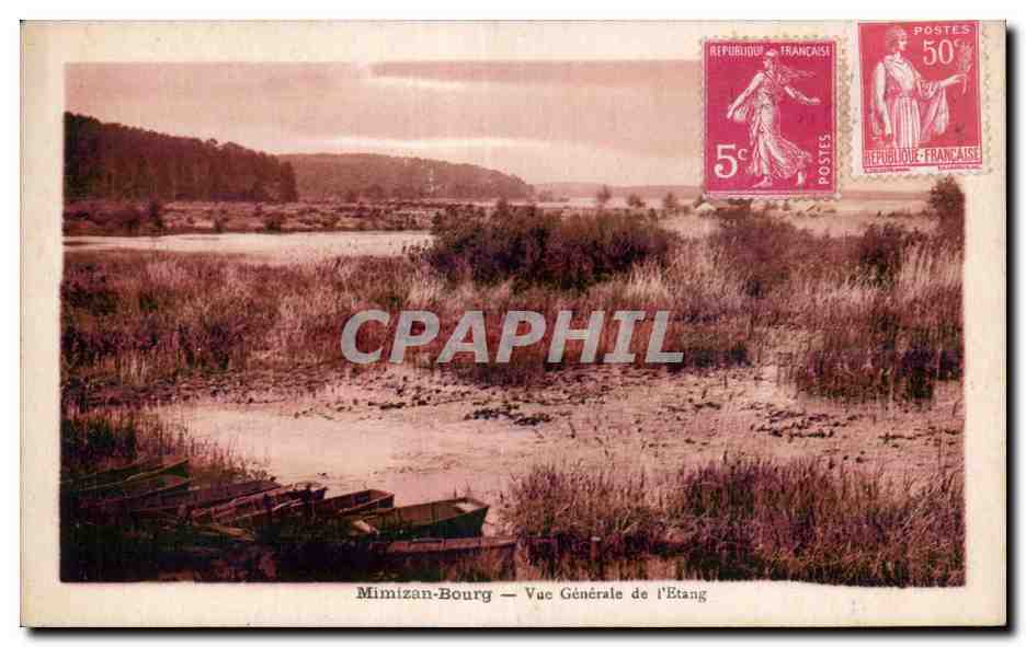 CPA Mimizan Bourg Vue generale de l etang