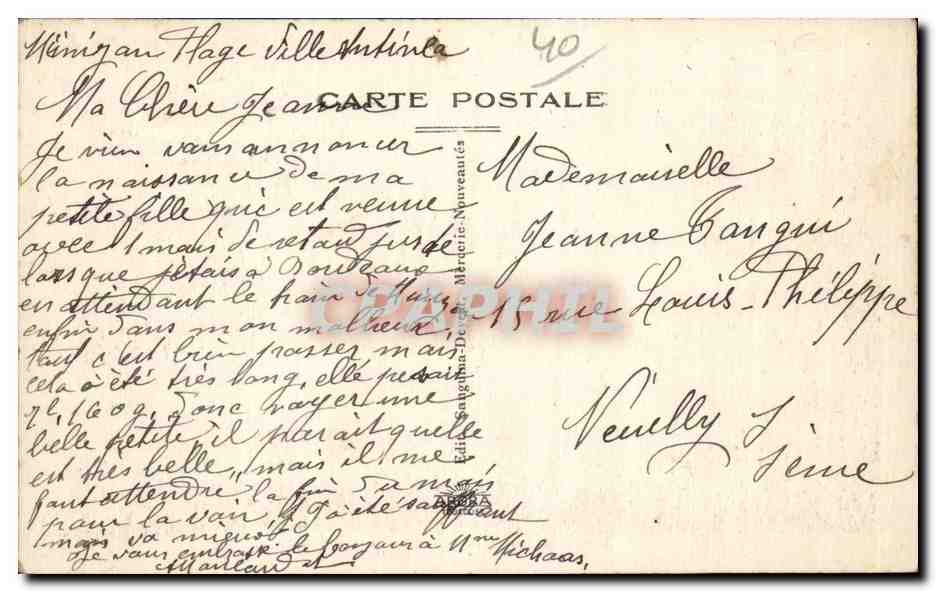 CPA Mimizan Bourg Vue generale de l etang — Rückseite