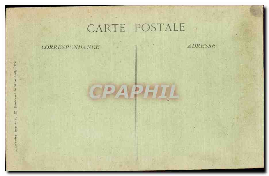CPA Militaria La guerre de 1914 Dans la Somme le chateau des princes de Conde a Le plessier  — Back
