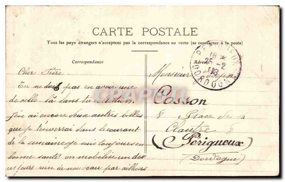 CPA Militaria La guerre de 1914 La vie militaire Cavalerie Le 11eme Dragons au camp du Mont Vaudois  — Rückseite