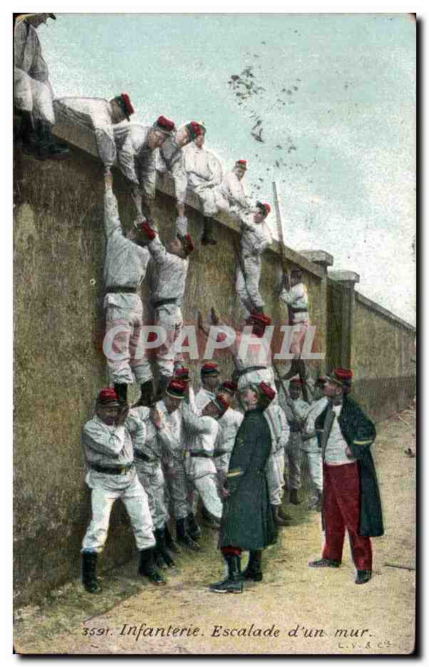 Fanteria. Scalata di un muro — 3591 — L.V. & Cie