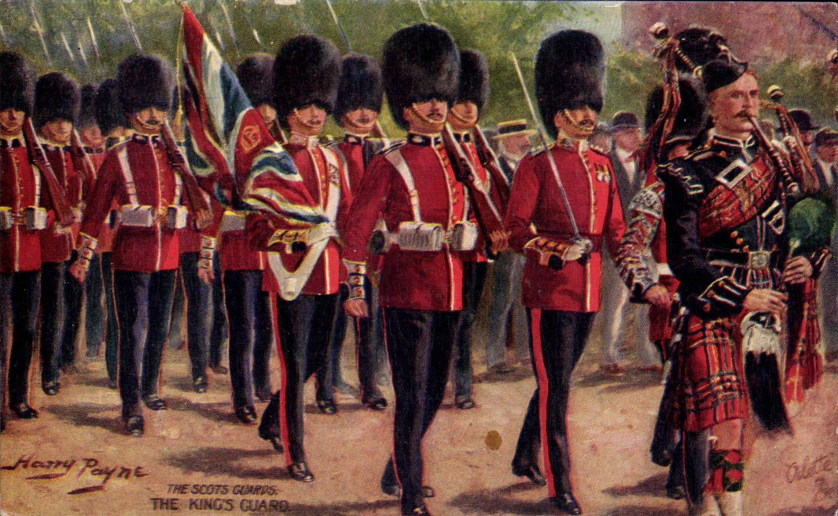 CPA Militaria Yhe Scots Guards The King s guard