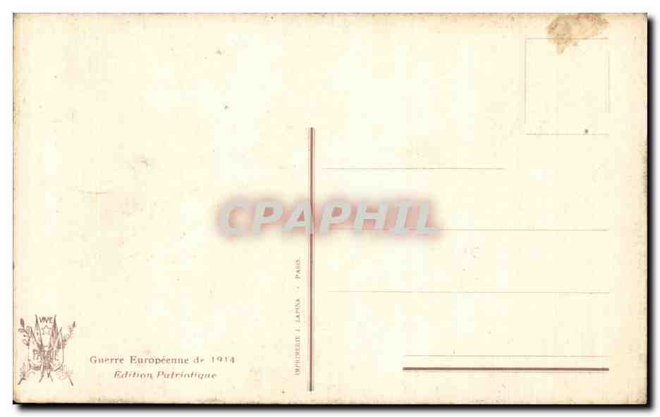 CPA Militaria St Georges a la rescousse Jeanne d arc — Rückseite
