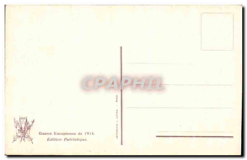 CPA la veillee Scott — Verso