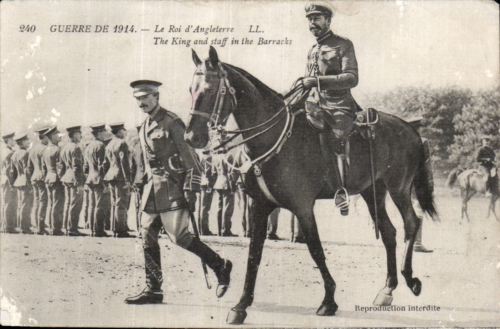 CPA Militaria Guerre de 1914 Le roi d Angleterre