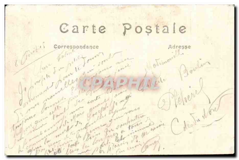 CPA Militaria Guerre de 1914 Le roi d Angleterre — Verso