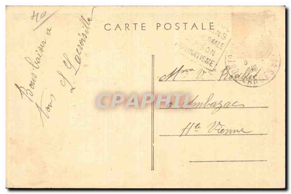 Établissement Thermal de Préchacq-les-Bains — Un Coin du Parc — Photo Albert & Dux — Verso