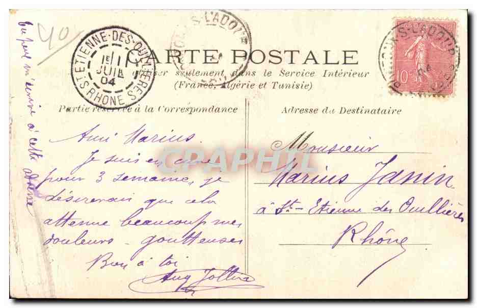 Prechacq les bains - Vue dans le Parc - CPA  — Rückseite