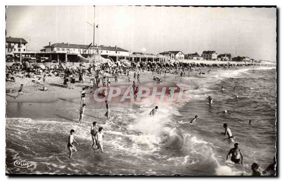 Capbreton (Landes) — La Plage et Établissement de Bains — Photographe Courtier Macon