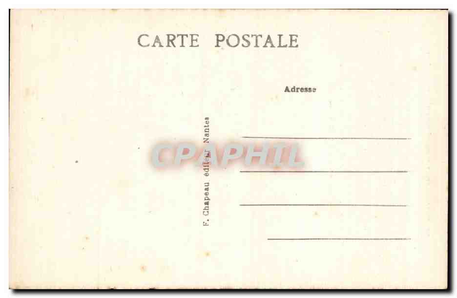 CPA Fantaisie Gilles de Raie dit Barbe bleue  — Rückseite