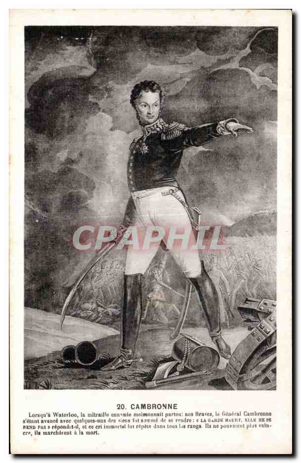CPA Fantaisie Cambronne Militaria Uniforme