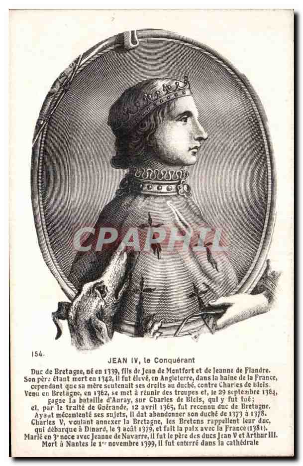 CPA Fantaisie Jean IV le conquerant 