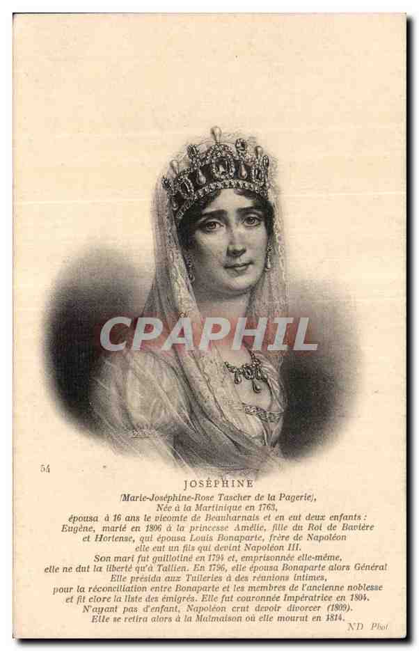 CPA Fantaisie Josephine Napoleon 
