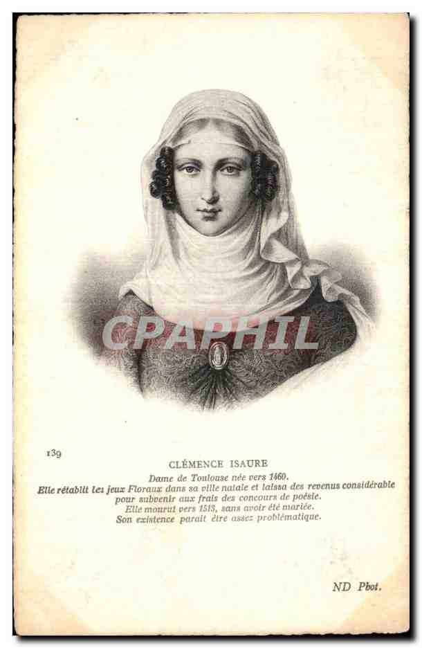 CPA Fantaisie Clemence Isaure Damed e Toulouse 
