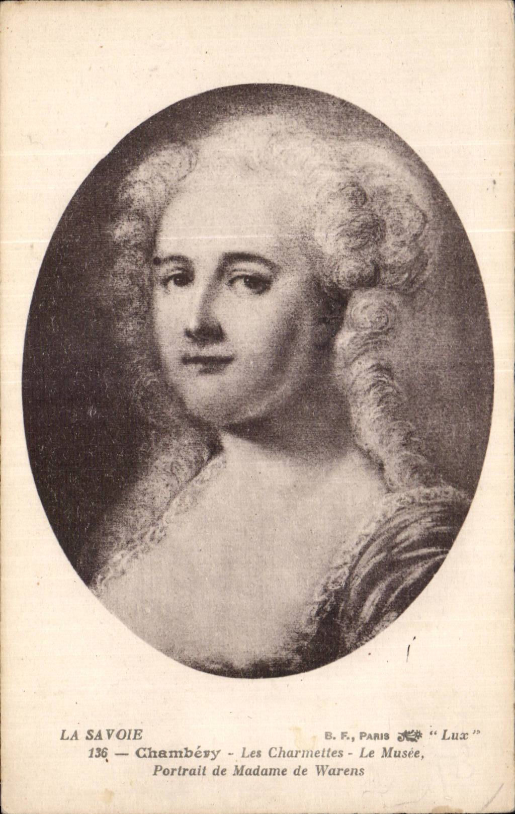 CPA Fantaisie Savoie Chambery Les Charmettes Le musee Portrait de Madamede Warens 