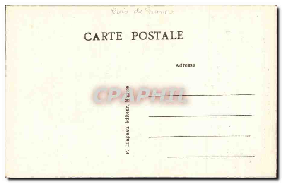 CPA Fantaisie Henri III Fils de Henri II et de Catherine de Medicis — Verso