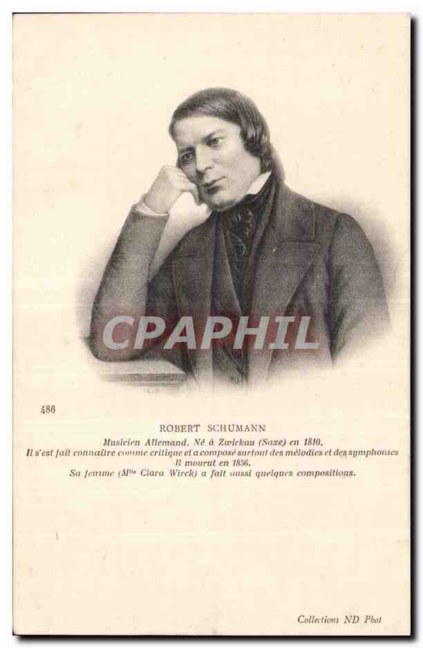 Musicien Musique - Robert Schuman - CPA