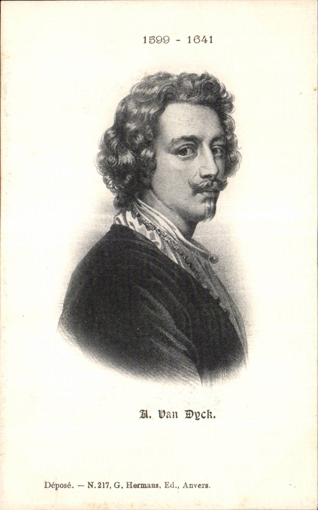 Peintre - Van Dyck - CPA