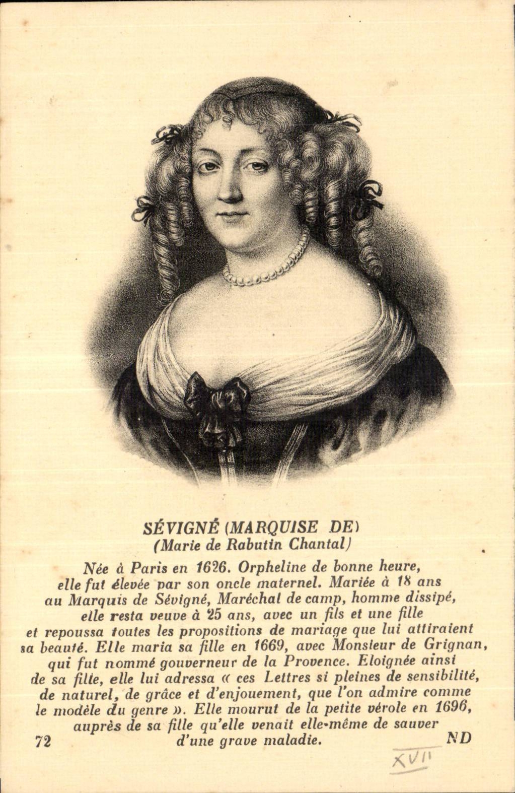 Sévigné (Marquise de) — Marie de Rabutin Chantal — éditeur A. Moutet, Paris