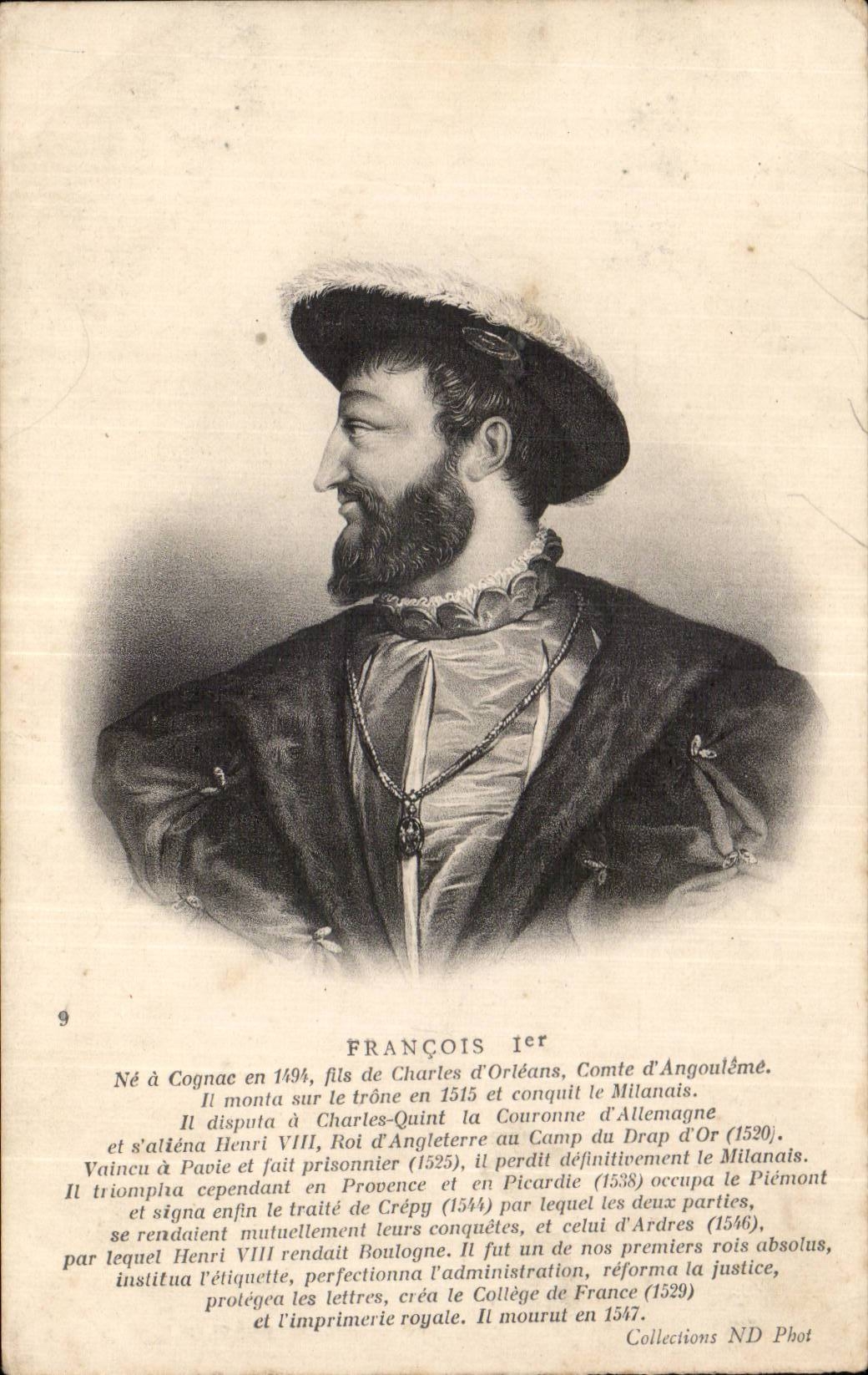 François Ier — Roi de France — Collections ND Phot