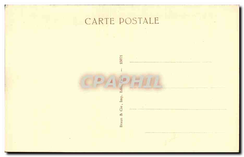 Arts - Tableaux - Millet - Self Portrait - CPA — Verso