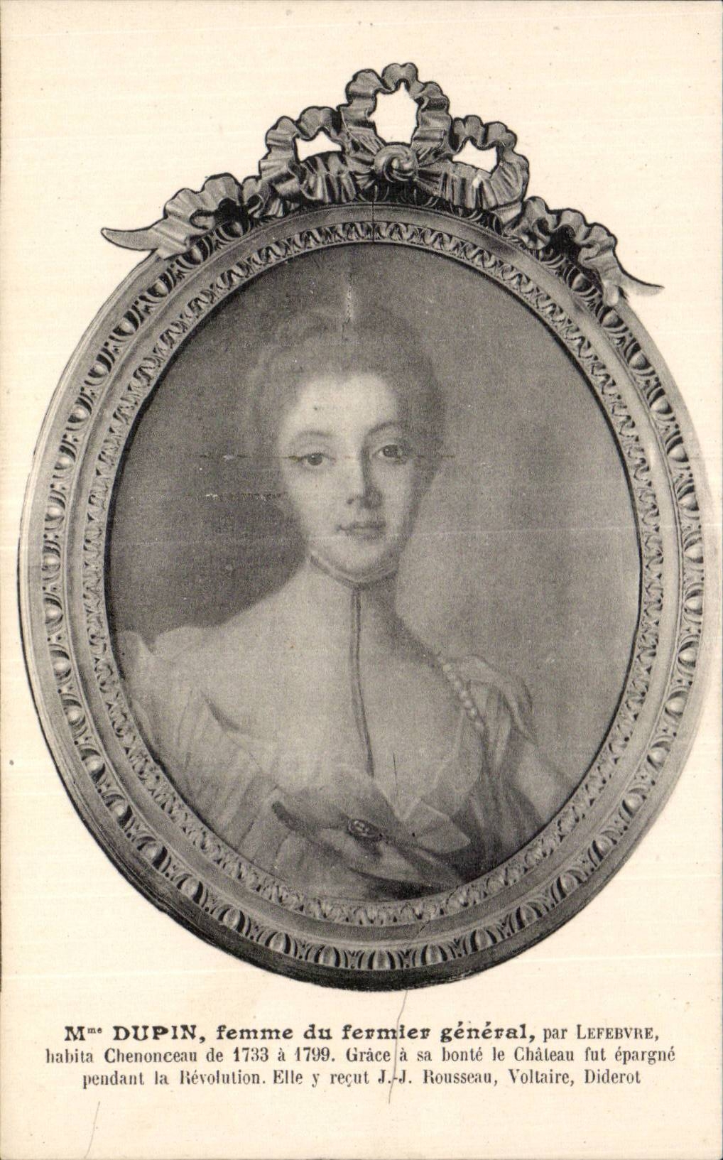 Arts - Tableaux - Dupin - femme du fermier general - CPA