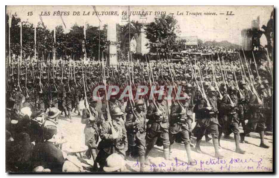 Paris - 8 - Fete de la Victoire - 14 Juillet 1919 - Les Troupes Noires - CPA