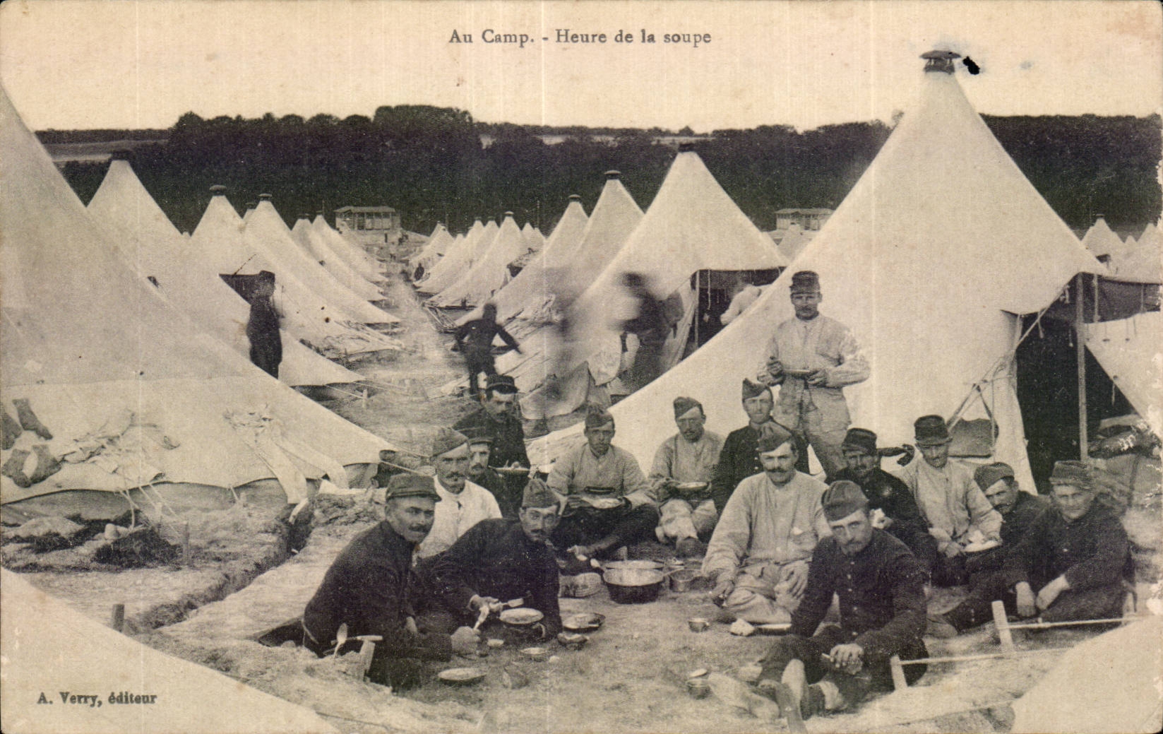 Au Camp - Heure de la soupe — A. Verry, éditeur