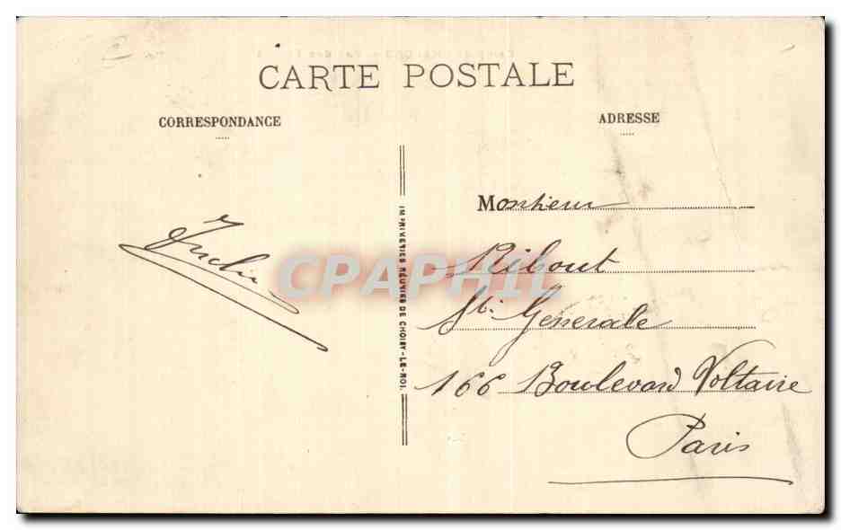 CPA Militaria La guerre de 1914 Camp de Chalons  — Rückseite