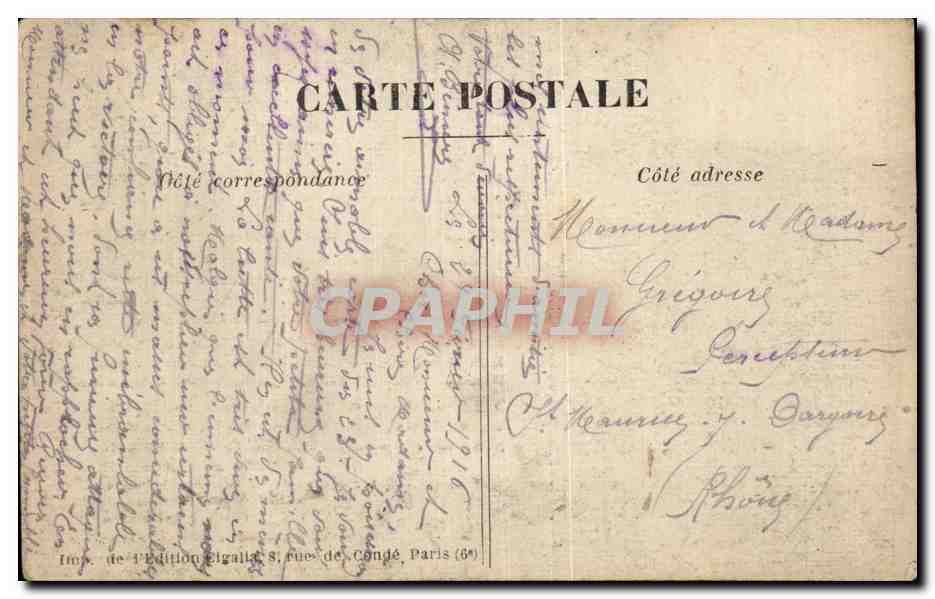 CPA Militaria Soldat A nos vieux  — Rückseite