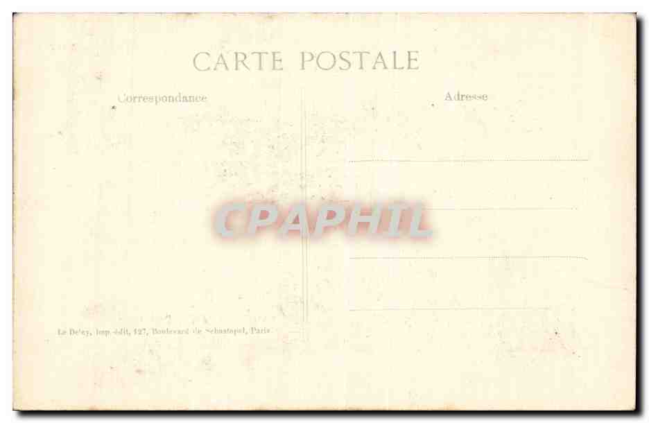CPA Militaria Campagne de 1914 Deploiement d infanterie Avant l attaque Aux abords de la route de Varedde — Rückseite