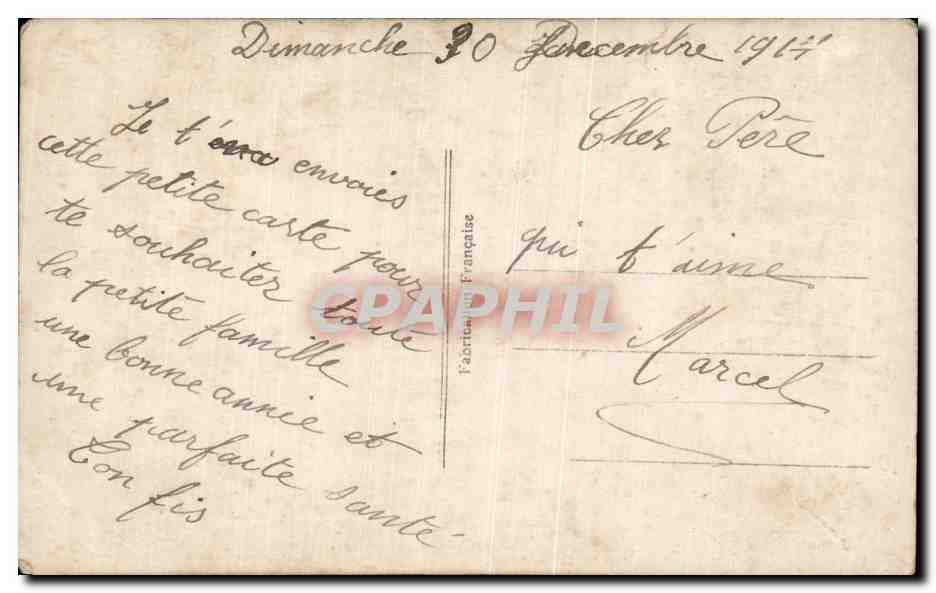 CPA Fantaisie Militaria Soldat — Rückseite