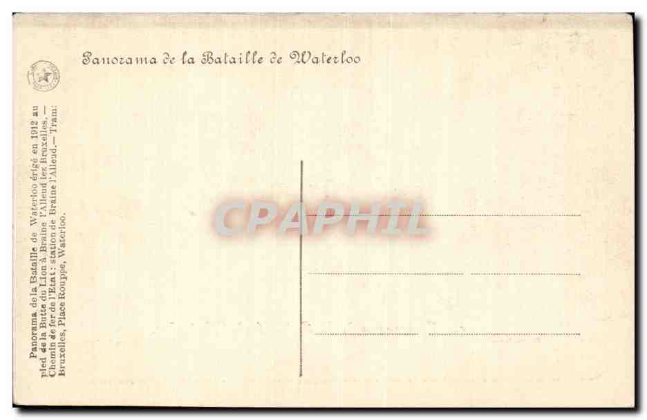 Panorama de la Bataille de Waterloo — La République Historique, n°5 — Rückseite