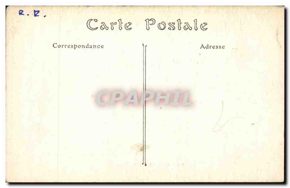 CPA Militaria Campagne de 1914 Campement d infanterie — Verso