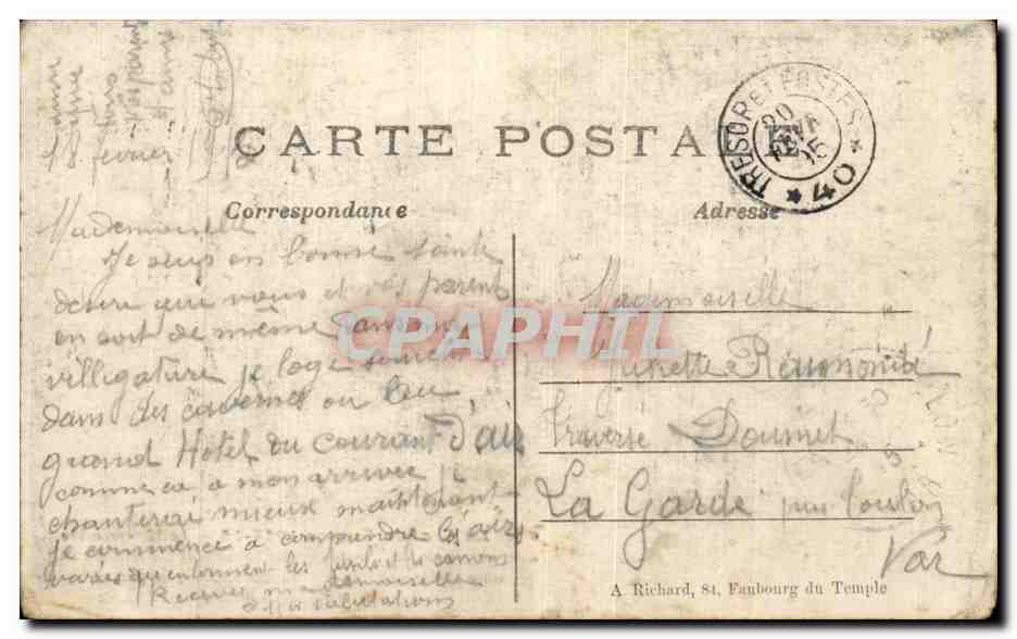 CPA Militaria La grande guerre 1914 Le 20 septembre a la pointe du jour trois espions allemands penetrent a Soissons  — Rückseite