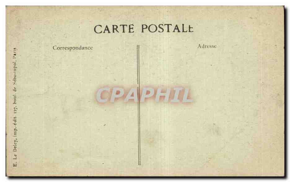 Paris, Revue du 14 juillet 1918 (4e année de guerre) — Le drapeau tchécoslovaque — éditeur BID — Rückseite