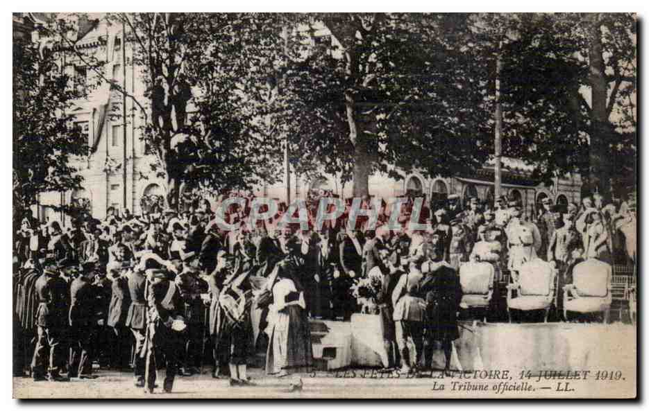 Paris - Fetes de la Victoire - 14 Juillet 1919 - Militaria - La Tribune - CPA 
