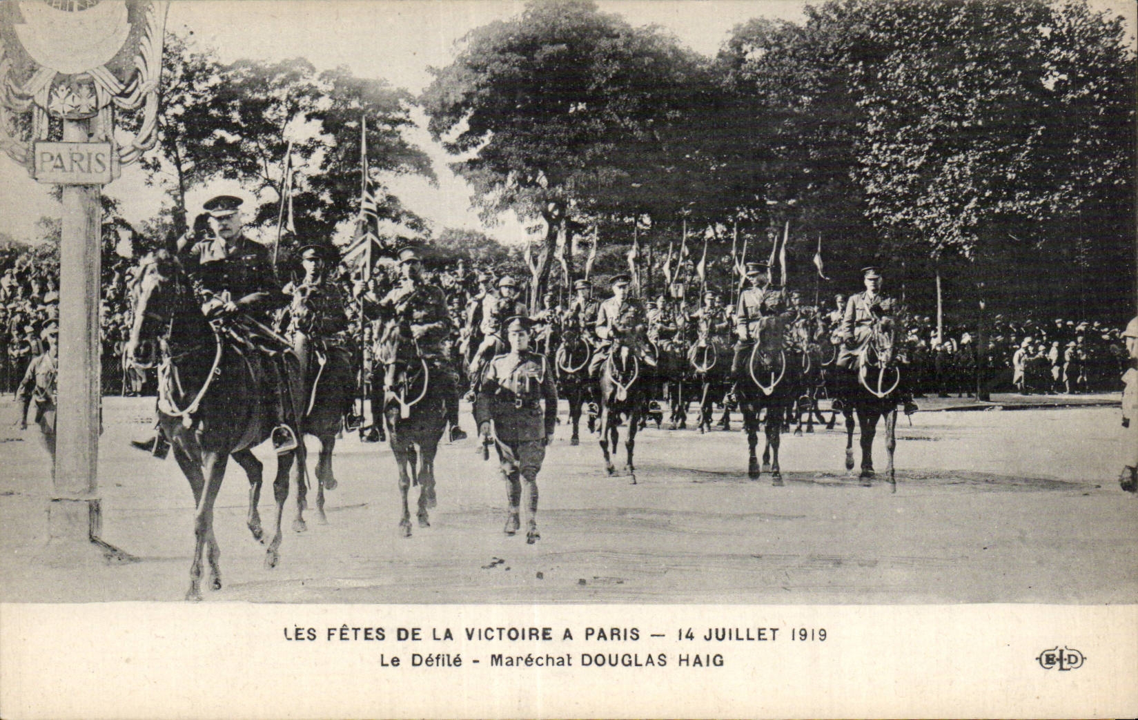 Paris - Fetes de la Victoire - 14 Juillet 1919 - Militaria - Marechal Douglas Haig - CPA 