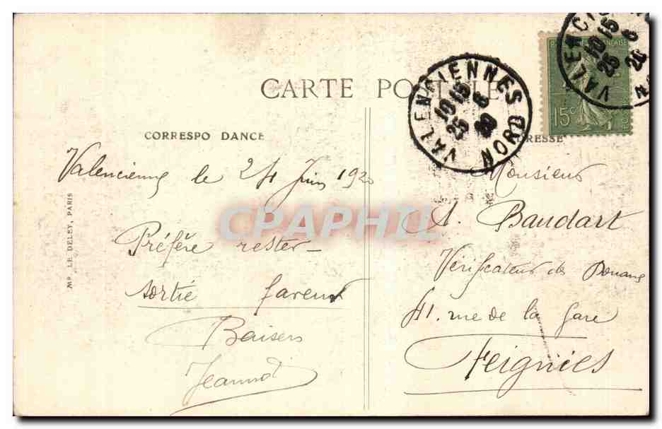 CPA Militaria Paris Fetes de la Victoire 14 juillet 1919 Le defile Le salut aux morts Arc de Triomphe  — Verso