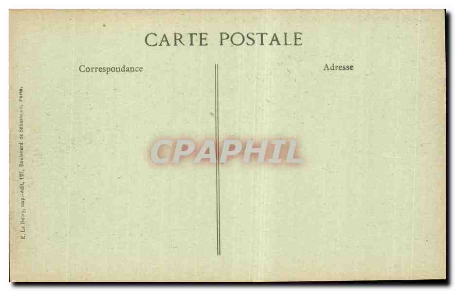 CPA Militaria Paris Fetes de la victoire 14 juillet 1919 Place de la Nation — Verso