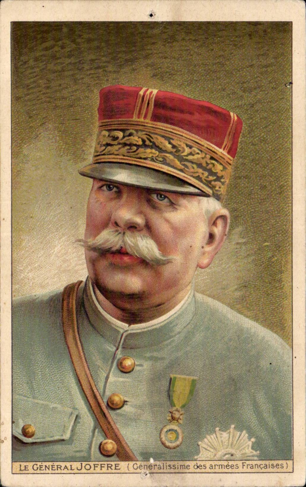 CPA Militaria Le general Joffre Publicite Solution Pautauberge