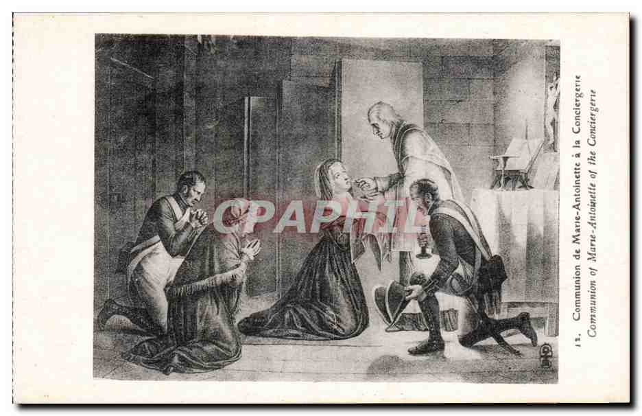 CPA Communion de Marie Antoinette a la conciergerie 