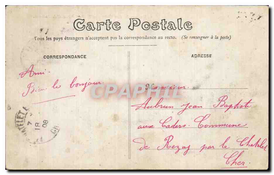 Infanterie à la Grand'Halte — Souvenir des Grandes Manœuvres d'Automne — Éditeur non visible, n°6 — Verso