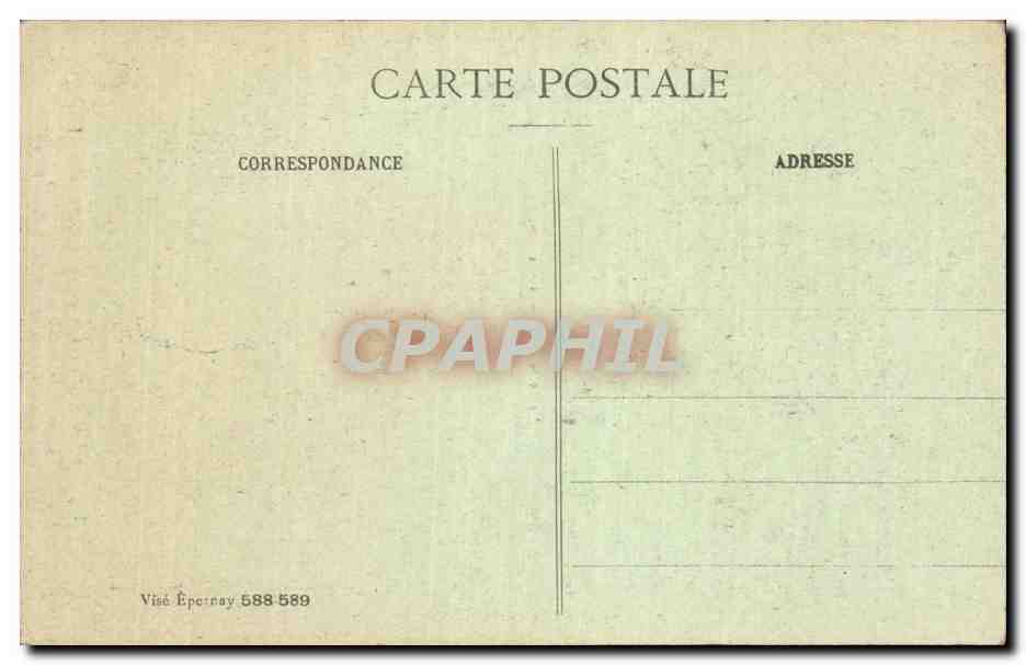 Reims — La Porte de Paris — anni di bombardamenti 1914-18 — Collezione G. Dabois — Verso