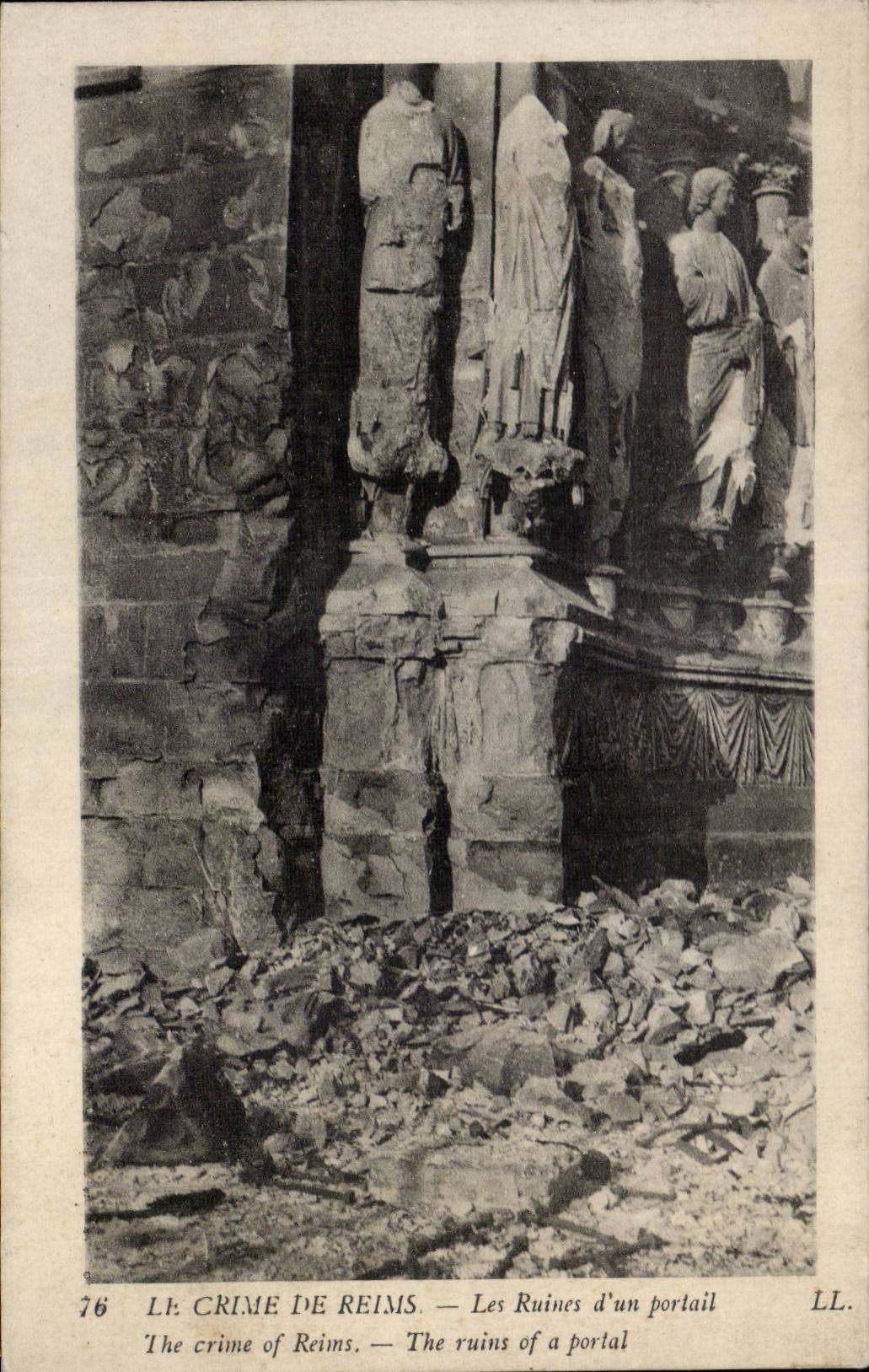 Reims — Ruinen eines Portals — ÉDIA PARIS-VERSAILLES n°76