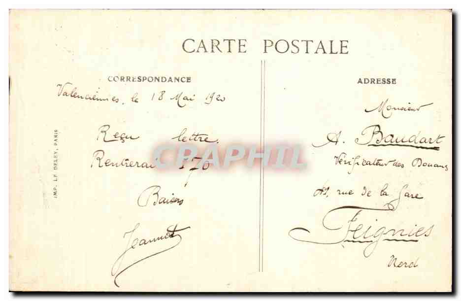 Les Fêtes de la Victoire à Paris — 14 Juillet 1919 — Le Défilé — Les Étendards Américains — Éditeur B.D. (Baudart) — Reverso